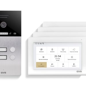 IP Video Türsprechanlage 2-FH/4x 7" Touchscreen Komplett-Set AVS4459U