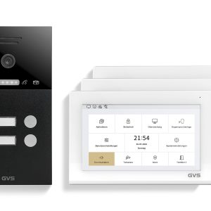 IP Video Türsprechanlage 2-FH/3x 7" Touchscreen Komplett-Set AVS4467U