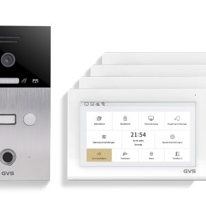 IP Video TĂĽrsprechanlage 1-FH/4x 7" Touchscreen Komplett-Set AVS4474A