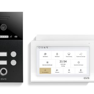 IP Video Türsprechanlage 2-FH/2x 7" Touchscreen Komplett-Set AVS4483A
