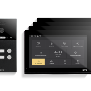 IP Video-TĂĽrsprechanlage 2-FH/4x 10" Touchscreen Komplett-Set AVS5511A