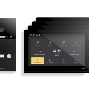 IP Video TĂĽrsprechanlage 1-FH/4x 10" Touchscreen Komplett-Set AVS5539U