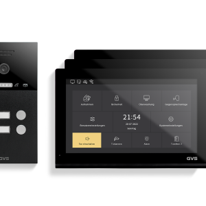 IP Video Türsprechanlage 2-FH/3x 10" Touchscreen Komplett-Set AVS5541A
