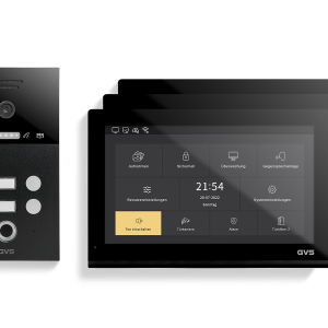 IP Video Türsprechanlage 2-FH/3x 10" Touchscreen Komplett-Set AVS5550U