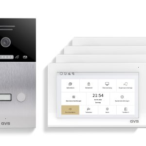 IP Video-Türsprechanlage 1-FH/4x 7" Touchscreen Komplett-Set AVS1334A