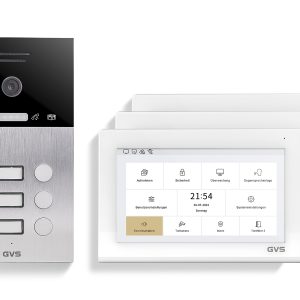 IP Video Türsprechanlage 3-FH/3x 7" Touchscreen Komplett-Set AVS4460U
