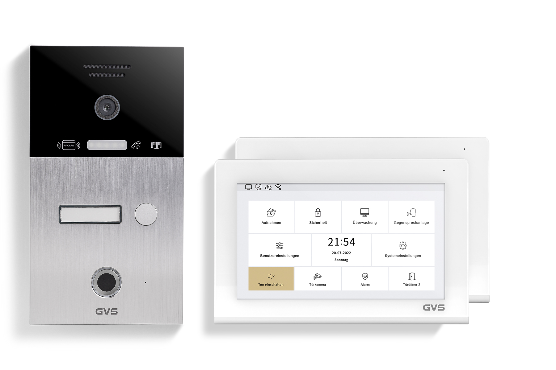 IP Video Türsprechanlage 1-FH/2x 7" Touchscreen Komplett-Set AVS4472U