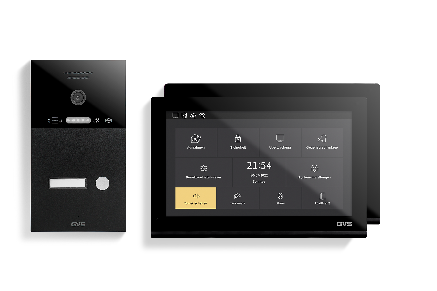 IP Video Türsprechanlage 1-FH/2x 10" Touchscreen Komplett-Set AVS5537U